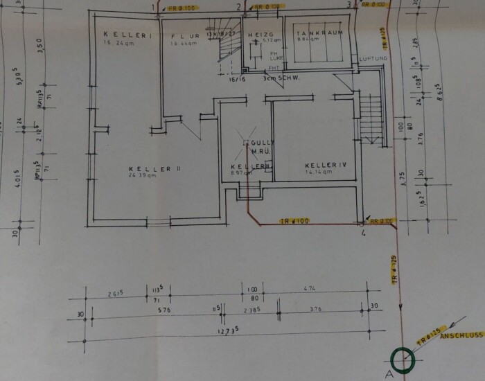 Grundriss KG Einfamilienhaus Rosstal/Buttendorf